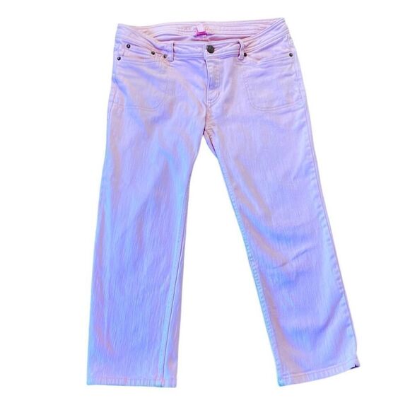 Lilly Pulitzer pink low rise crop jeans size 6 - Picture 1 of 9